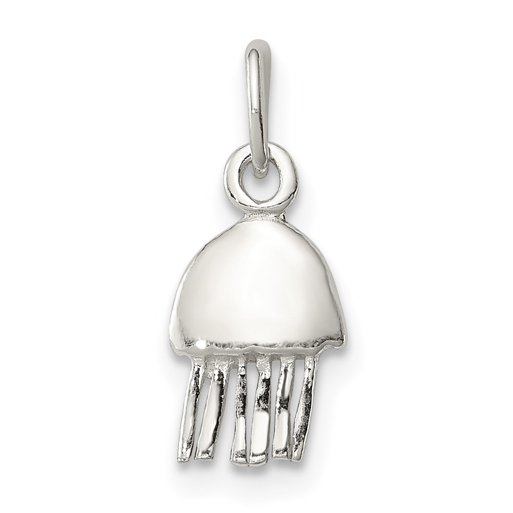 925 Sterling Silver Jellyfish Necklace Charm Pendant
